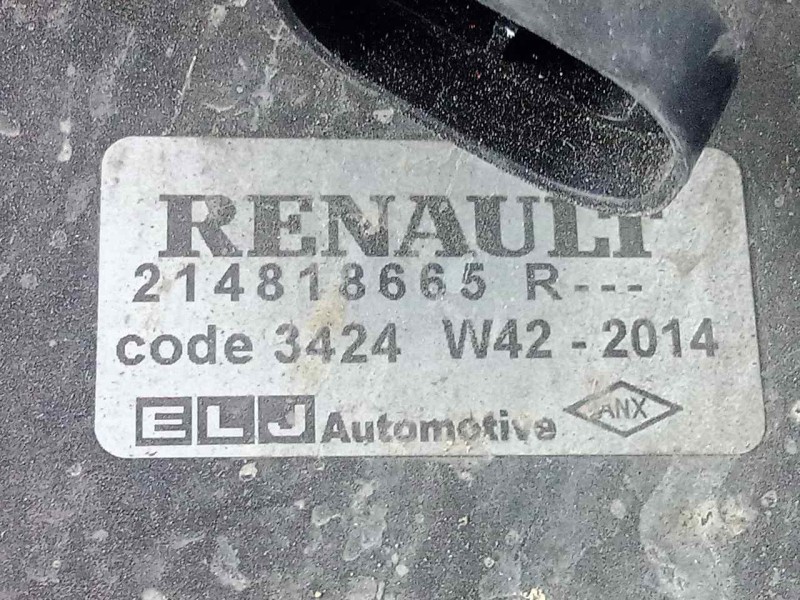 Recambio de electroventilador para dacia lodgy 1.6 cat referencia OEM IAM 214818665R  Ø DIAMETRO: 400MM