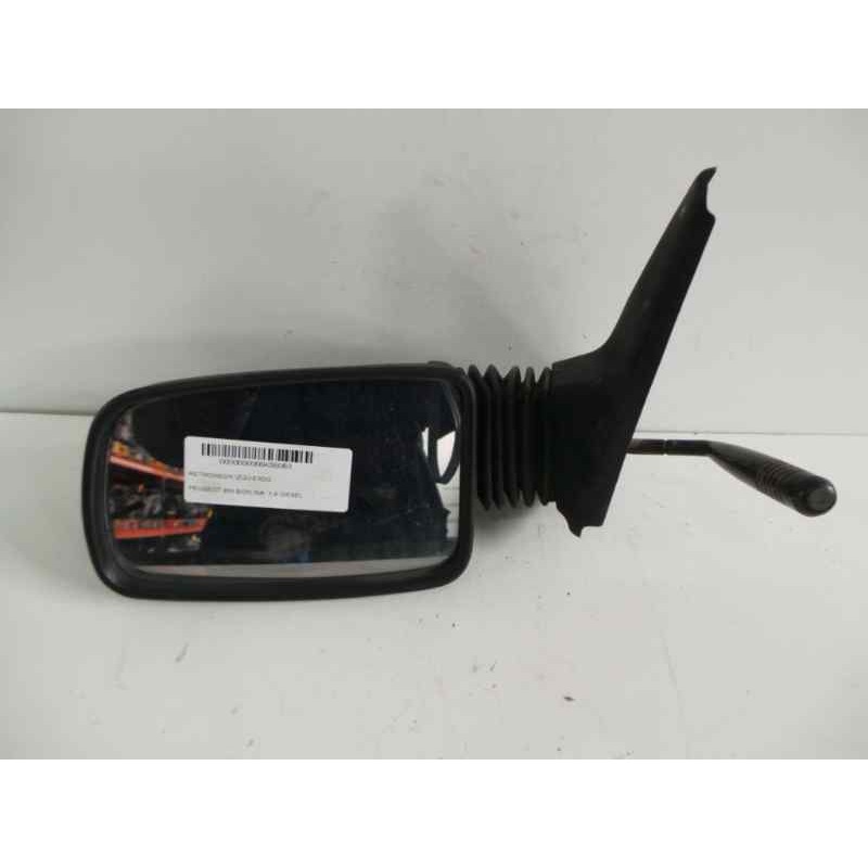 Recambio de retrovisor izquierdo para peugeot 205 berlina 1.8 diesel referencia OEM IAM  MANUAL NEGRO