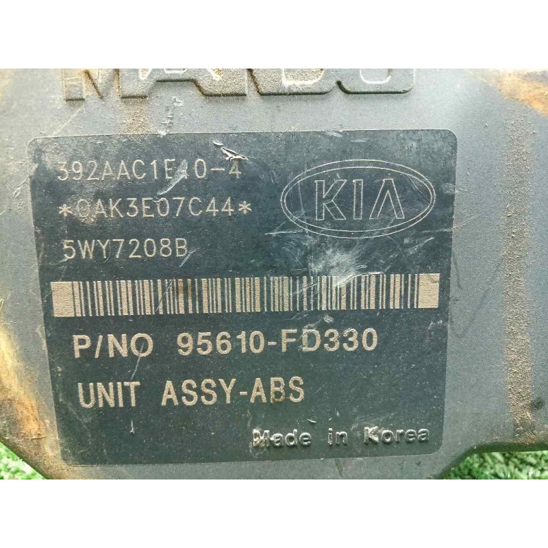 Recambio de abs para kia rio 1.5 cat referencia OEM IAM 58970FD100-BH60103900-5WY7208-B95610FD330  