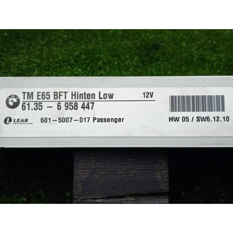 Recambio de modulo electronico para bmw serie 7 (e65/e66) 3.0 turbodiesel cat referencia OEM IAM 61356958447-6015007017  