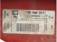 Recambio de piloto trasero derecho para opel corsa d 1.3 16v cdti cat (z 13 dth / l4i) referencia OEM IAM 13186351-89038961A COR 2