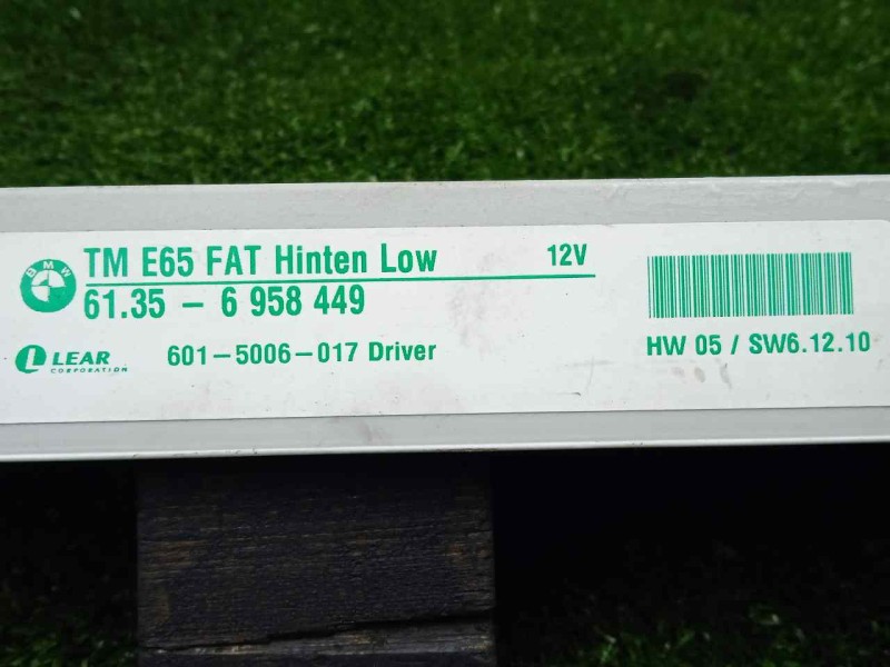 Recambio de modulo electronico para bmw serie 7 (e65/e66) 3.0 turbodiesel cat referencia OEM IAM 61356958449-6015006017  