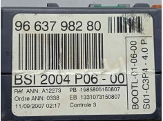 Recambio de centralita check control para peugeot 207 1.4 referencia OEM IAM 9663798280-BSI2004P0600 BSI2004P0600  2