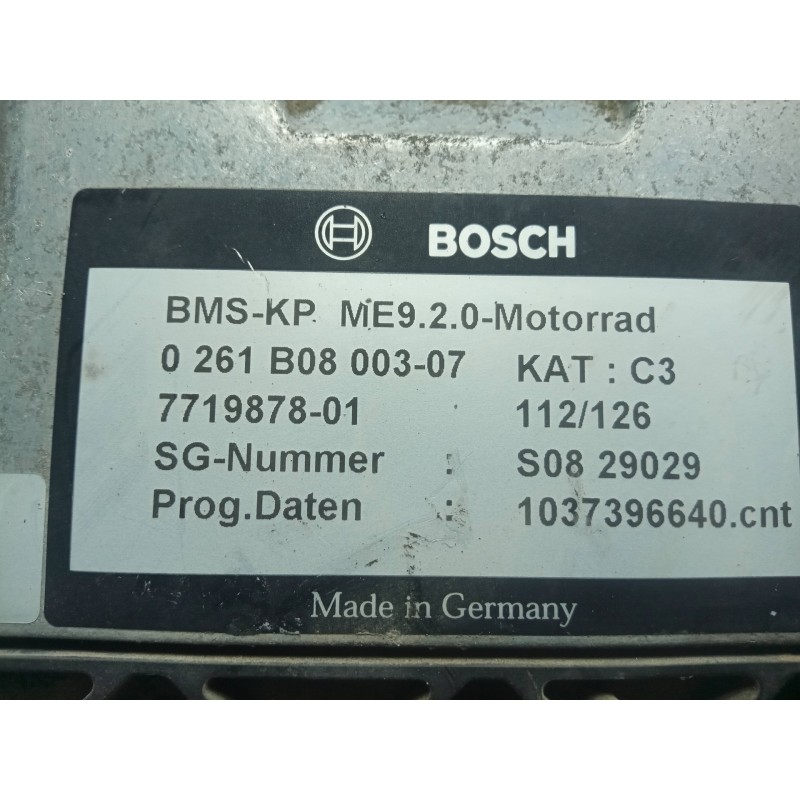 Recambio de centralita motor uce para bmw r 1200 rt/st referencia OEM IAM 0261B0800307-771987801  BOSCH