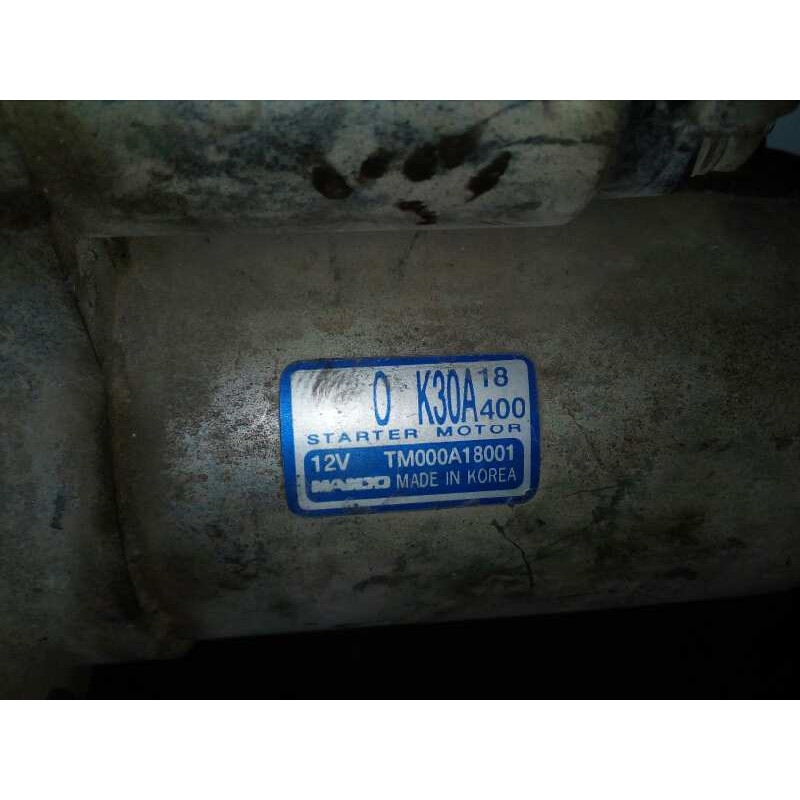 Recambio de motor arranque para kia rio 1.5 cat referencia OEM IAM TM000A18001-K30A MANDO 