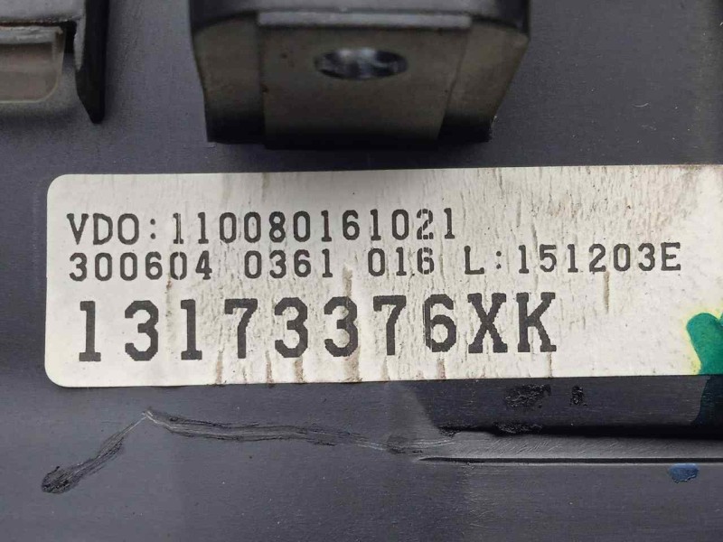 Recambio de cuadro instrumentos para opel meriva 1.6 cat (z 16 se / l55) referencia OEM IAM 13173376XK-110080161021  