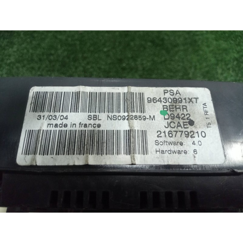 Recambio de mando climatizador para peugeot 307 (s1) 2.0 hdi cat referencia OEM IAM 96430991XT  