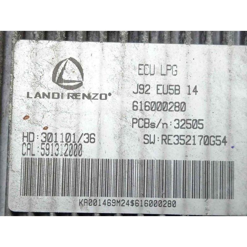 Recambio de modulo electronico para dacia lodgy 1.6 cat referencia OEM IAM 616000280-RE352170G54-591312000  