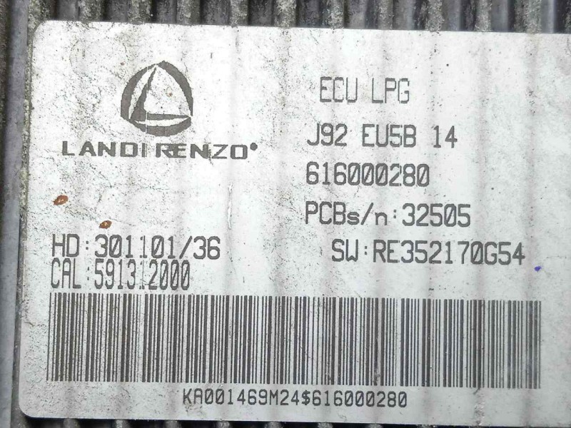 Recambio de modulo electronico para dacia lodgy 1.6 cat referencia OEM IAM 616000280-RE352170G54-591312000  