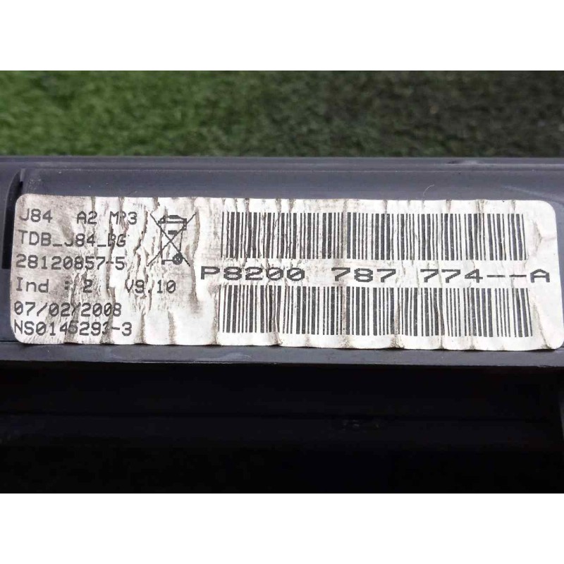 Recambio de cuadro instrumentos para renault scenic ii 1.5 dci diesel referencia OEM IAM P8200787774A-8200787744  