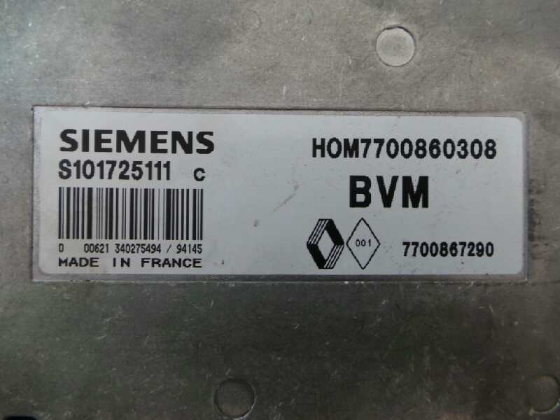 Recambio de centralita motor uce para renault laguna (b56) 1.8 referencia OEM IAM S101725111C-HOM7700860308-7700867290  SIEMENS