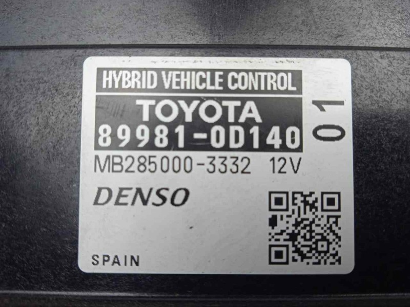 Recambio de modulo electronico para toyota yaris 1.5 16v cat (híbrido) referencia OEM IAM 899810D140-MB2850003332-2850003332 DEN