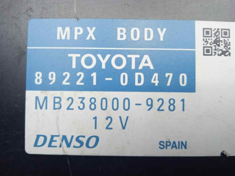 Recambio de modulo electronico para toyota yaris 1.5 16v cat (híbrido) referencia OEM IAM 892210D470-MB2380009281-2380009281  