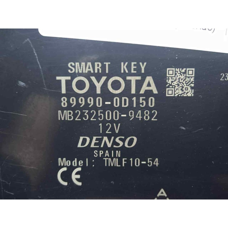 Recambio de centralita cierre para toyota yaris 1.5 16v cat (híbrido) referencia OEM IAM 899900D150-MB2325009482-2325009482  