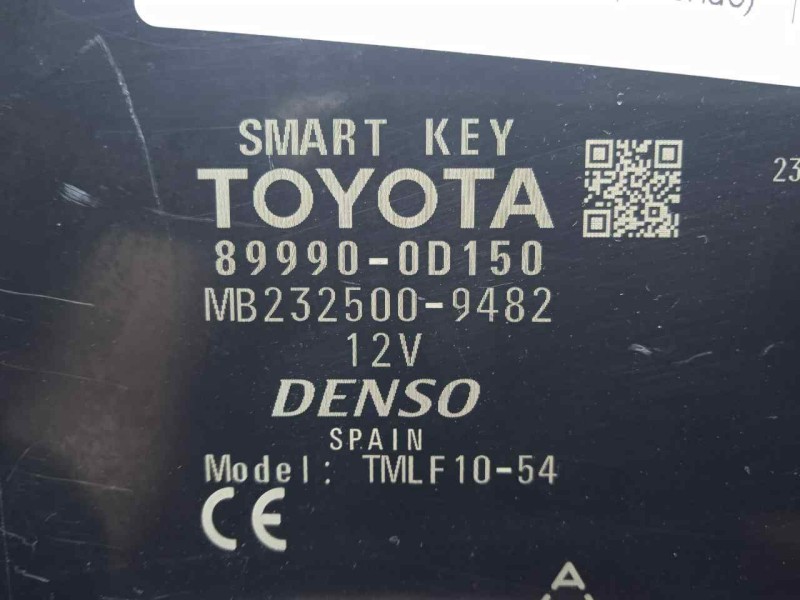 Recambio de centralita cierre para toyota yaris 1.5 16v cat (híbrido) referencia OEM IAM 899900D150-MB2325009482-2325009482  