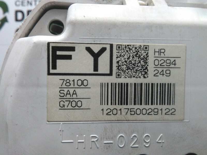Recambio de cuadro instrumentos para honda jazz (gd1/5) 1.4 dsi cat referencia OEM IAM 78100SAAG700  