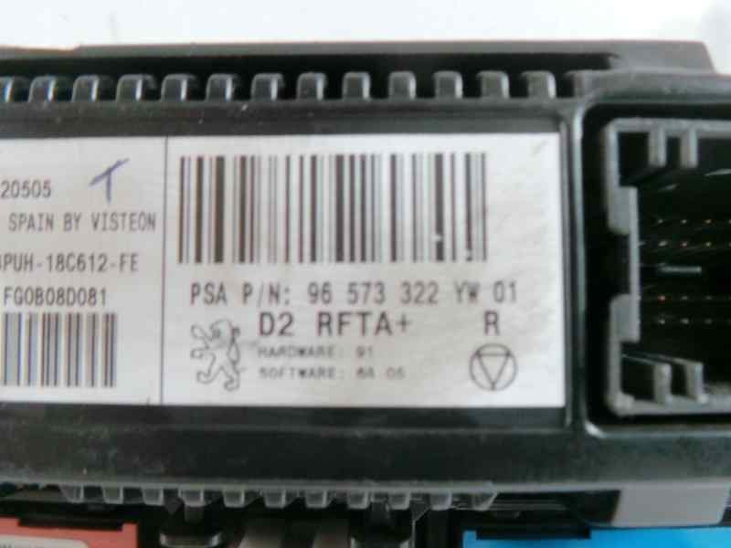 Recambio de mando climatizador para peugeot 407 1.6 hdi referencia OEM IAM 96573322 CON.WARNING 