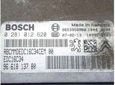 Recambio de centralita motor uce para peugeot partner (s2) 1.6 16v hdi cat referencia OEM IAM 0281012620-9661813780-EDC16C34 EDC 2