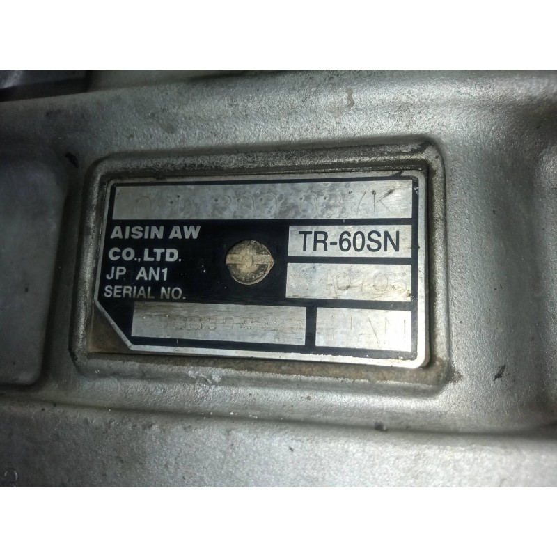 Recambio de caja cambios para volkswagen touareg (7la) 2.5 tdi referencia OEM IAM HAN-09D300037K-TR60SN AUTOMATICO 