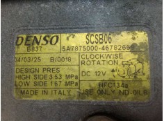 Recambio de compresor aire acondicionado para fiat idea (135) 1.4 referencia OEM IAM 5A7975000-46782669 DENSO - 5.CANALES SCSB06 2