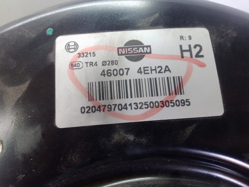 Recambio de servofreno para renault kadjar 1.5 dci diesel fap energy referencia OEM IAM 460074EH2A 3.PINES 