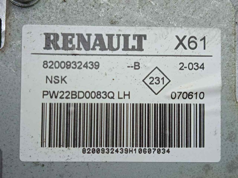 Recambio de columna direccion para renault kangoo 1.5 dci diesel referencia OEM IAM 8200932439-7801Q0181-EA9CEC090-A5E0409 ELECT