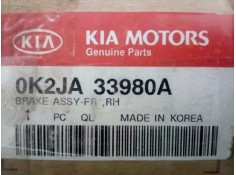 Recambio de pinza freno delantera derecha para kia carens 2.0 turbodiesel cat referencia OEM IAM 0K2JA33990A NUEVO DE LA KIA 2