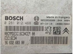 Recambio de centralita motor uce para citroën xsara picasso 1.6 16v hdi referencia OEM IAM 0281012468-9663268380-EDC16C34 EDC16C 2