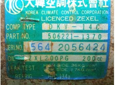 Recambio de compresor aire acondicionado para kia sportage 2.0 cat referencia OEM IAM 5062211370-5060212350 ZEXEL - 1.CANAL DKV1 2
