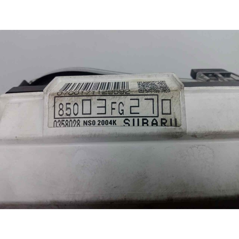 Recambio de cuadro instrumentos para subaru impreza g12 2.0 cat referencia OEM IAM 85003FG270  