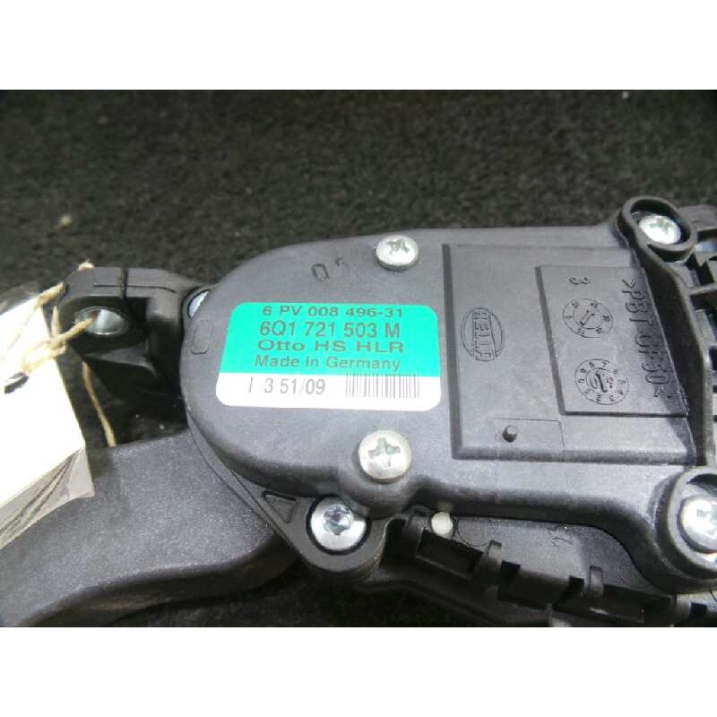 Recambio de potenciometro pedal para volkswagen polo (6r1) 1.4 fsi referencia OEM IAM 6Q1721503M-6PV00849631  HELLA