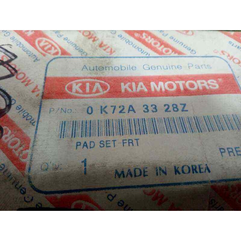 Recambio de pastillas frenos delanteras para kia pregio 2.7 diesel referencia OEM IAM 0K72A3328Z NUEVO DE LA KIA