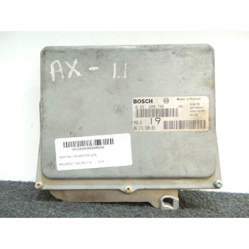 Recambio de centralita motor uce para peugeot 106 (s1) 1.0 referencia OEM IAM 0261200780-9617150080  BOSCH
