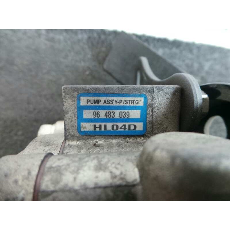 Recambio de bomba direccion para chevrolet matiz 1.0 cat referencia OEM IAM 96483039  8669 - Ø POLEA: 108MM