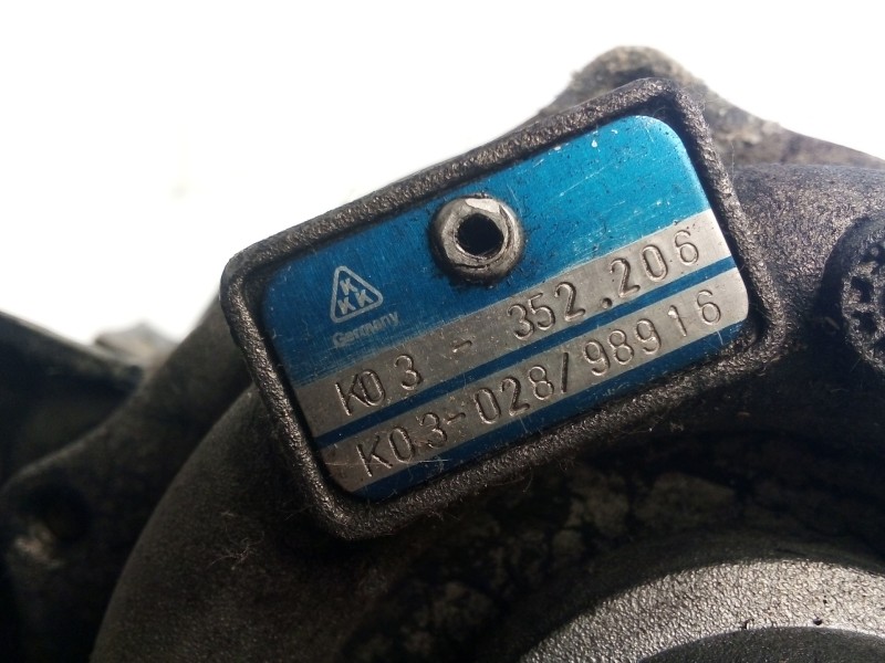 Recambio de turbocompresor para citroën xsara berlina 1.9 turbodiesel referencia OEM IAM K03352206  