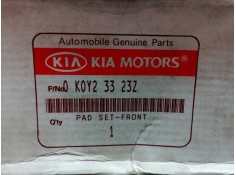 Recambio de pastillas frenos delanteras para kia sportage 2.0 turbodiesel cat referencia OEM IAM 0K0Y23323Z NUEVO DE LA KIA 2