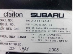 Recambio de sistema audio / radio cd para subaru impreza g12 2.0 cat referencia OEM IAM 86201FG441 CLARION  2