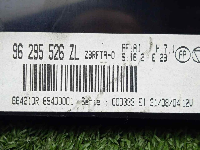 Recambio de mando climatizador para peugeot 607 (s1) 2.2 hdi fap cat referencia OEM IAM 96295526ZL  