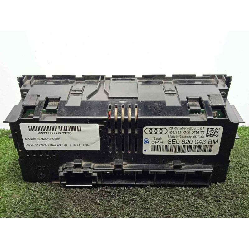 Recambio de mando climatizador para audi a4 avant (8e) 2.0 tdi referencia OEM IAM 8E0820043BM  