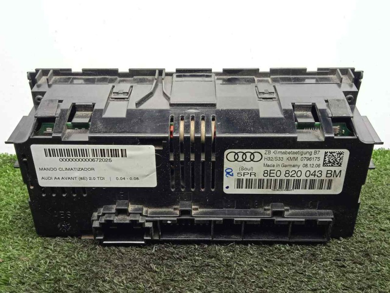 Recambio de mando climatizador para audi a4 avant (8e) 2.0 tdi referencia OEM IAM 8E0820043BM  