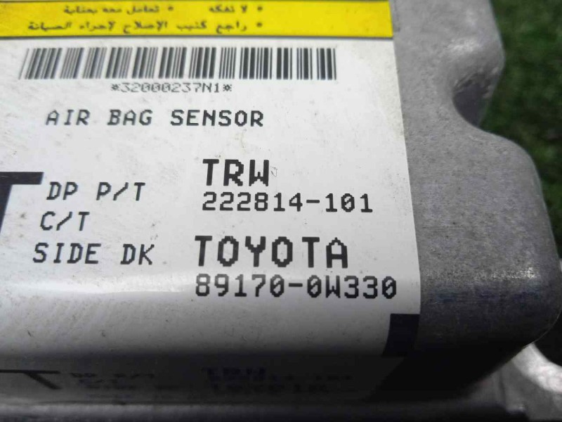 Recambio de centralita airbag para toyota auris 1.4 turbodiesel cat referencia OEM IAM 222814101-891700W330  