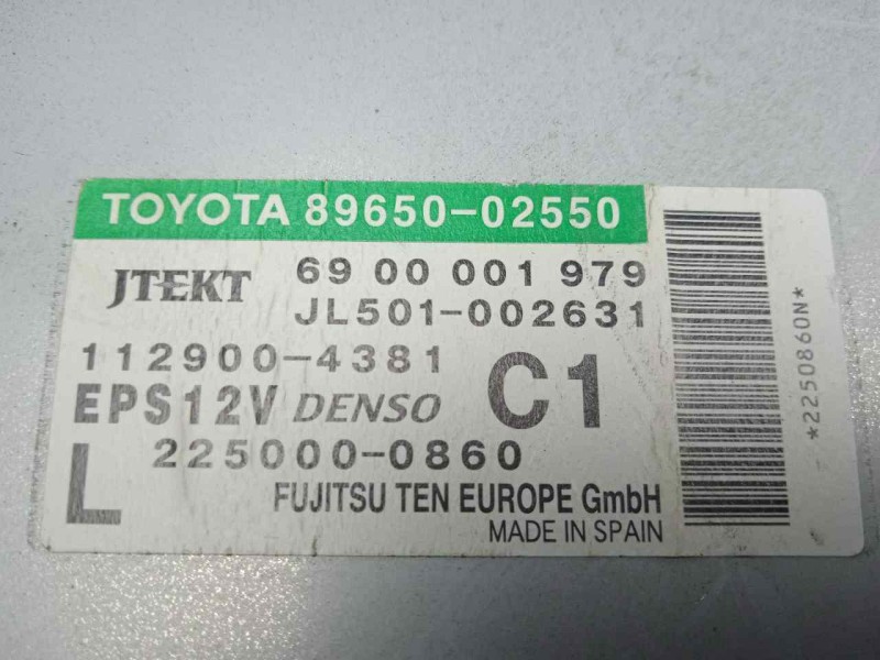 Recambio de modulo electronico para toyota auris 1.4 turbodiesel cat referencia OEM IAM 8965002550-JL501002631-1129004381-225000