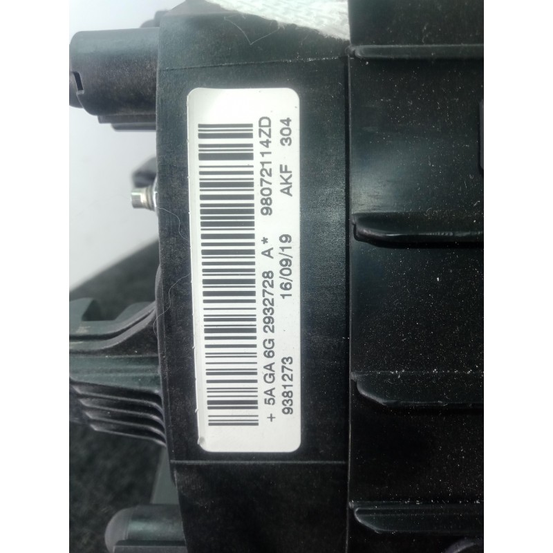 Recambio de airbag delantero izquierdo para peugeot 208 1.2 12v vti referencia OEM IAM 98072114ZD-9381273-2932728A  