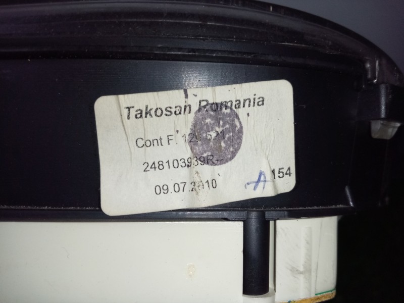 Recambio de cuadro instrumentos para dacia sandero 1.5 dci diesel cat referencia OEM IAM P248103939R-1836449  