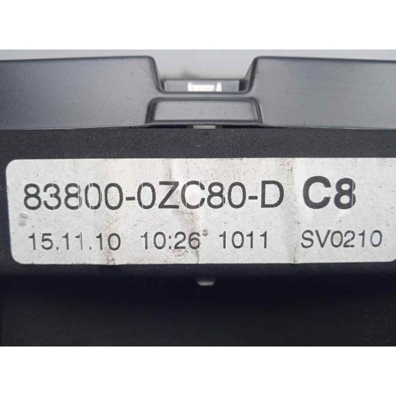 Recambio de cuadro instrumentos para toyota auris 1.4 turbodiesel cat referencia OEM IAM 838000ZC80D  