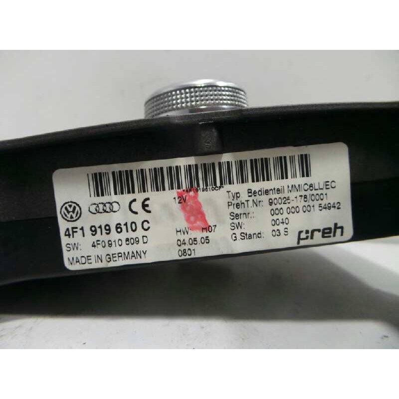 Recambio de mando multifuncion para audi a6 berlina (4f2) 2.0 tdi referencia OEM IAM 4F1919610C-4F0910609D-4F1927225  PREH