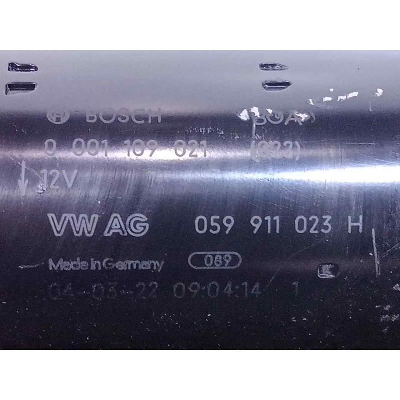 Recambio de motor arranque para audi a4 berlina (8e) 2.5 tdi quattro sport edition (132kw) referencia OEM IAM 0001109021-0599110