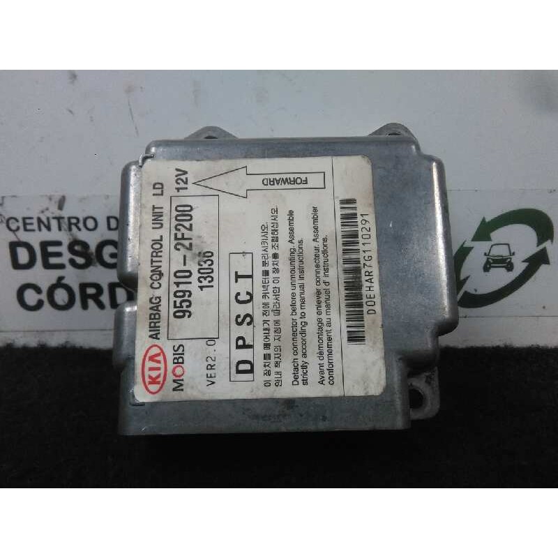 Recambio de centralita airbag para kia cerato 2.0 turbodiesel cat referencia OEM IAM 959102F200-DPSCT DPSCT MOBIS