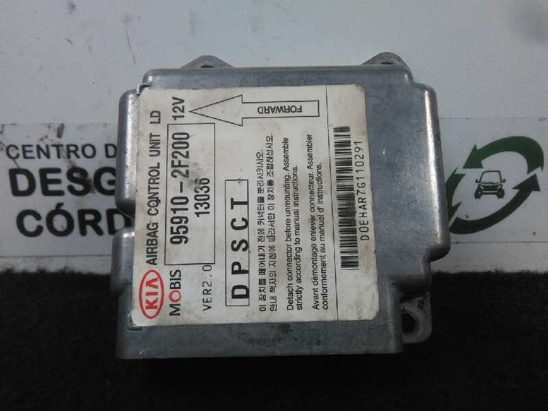 Recambio de centralita airbag para kia cerato 2.0 turbodiesel cat referencia OEM IAM 959102F200-DPSCT DPSCT MOBIS