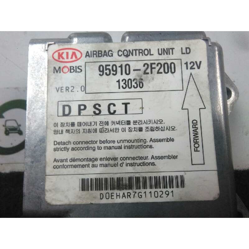Recambio de centralita airbag para kia cerato 2.0 turbodiesel cat referencia OEM IAM 959102F200-DPSCT DPSCT MOBIS